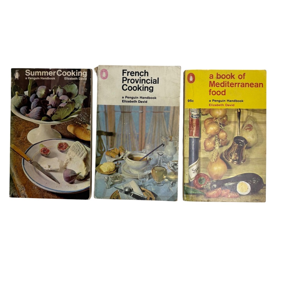 Elizabeth David Penguin Handbook Cookbooks  Mediterranean French Summer‎ Cooking